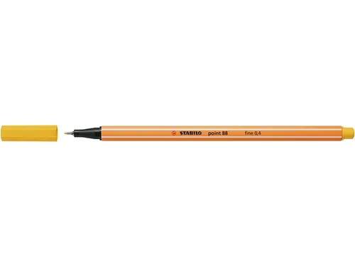 Fineliner STABILO point 88/44 geel 0.4mm