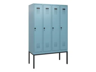 schoollocker,HxBxD 1950x1200x500mm,4vak,vak B 300mm,draaigrendel - 2