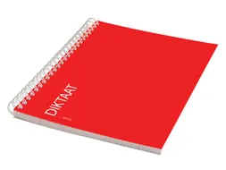 Schrift Qbasic dictaat A5 spiraal lijn 160blz 70gr rood