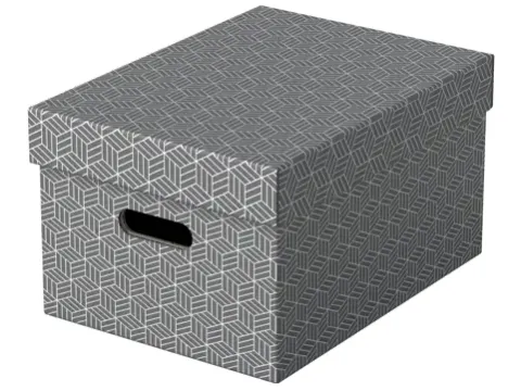 Esselte Home Middelgrote Opbergdoos Grijs Set van 3