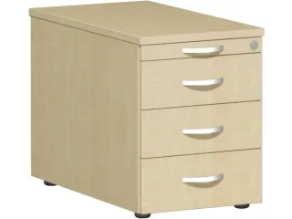 mobiel ladeblok,HxBxD 570x430x800mm,4lade(n),esdoorn - 1