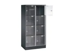 grootvolume-lockersysteem,HxBxD 1750x820x500mm,2x4vakken,cil.-slot