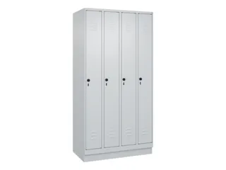 locker,HxBxD 1950x1000x500mm,4vak,vak B 250mm,draaigrendel,sokkel - 1
