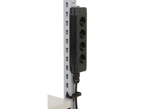 stopcontactenlijst,v. paktafel,L x B x D 304x61x45mm,m. 4stekkerdozen
