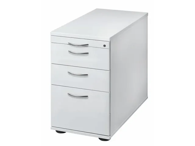 Ladenblok 720-760x430x800mm 2laden 1pennenlade 1hangmappenframe Wit