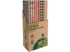 Inpakpapier IG Group Printed Kraft 200x70cm assorti