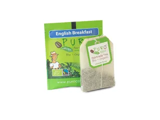 Puro Bio thee English Breakfast fairtrade zakjes - 3