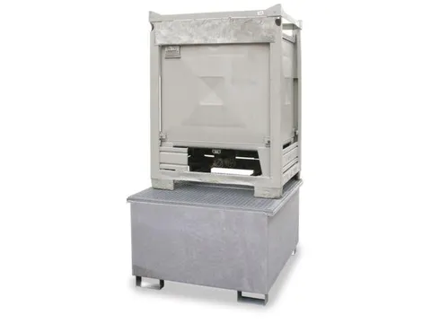 Opvangbak 2x Ibc Opvangvol. 1000l Staal 485x 2680x 1300mm Verzinkt