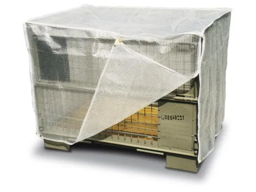 Afdekhoes Gaascontainer 980x1250x850mm Transparant 2 Ritssluitingen
