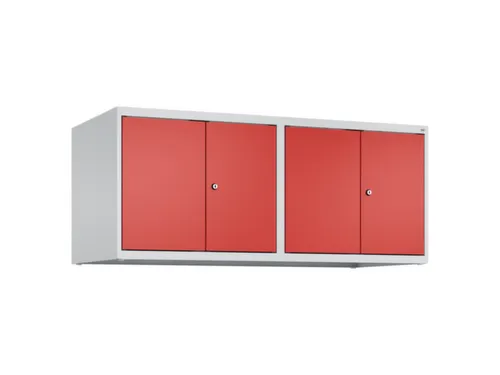 opzetkast,v. locker voor scheiding van kleding,4vak.,vak B 300mm