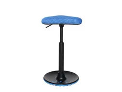 Zit-/stahulp Beweeglijk Zitmechanisme Triangelzitting Blauw Stof