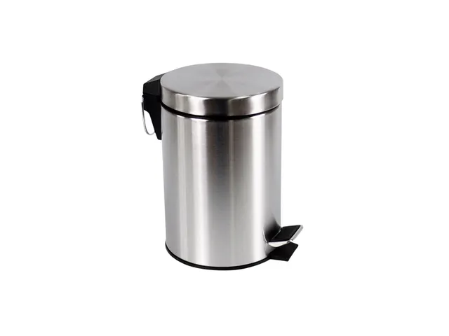 Afvalbak BRASQ pedaalemmer 3 liter rvs metaal