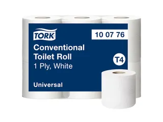 Tork 100776 Toiletpapier Traditioneel Universal 1-laags Naturel 48 Rol - 1