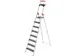 escabeau,8marches XXL,marches/plateforme noir,Hauteur 1,72m