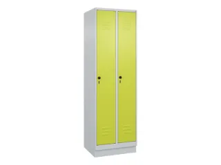 locker,HxBxD 1950x600x500mm,2vak,vak B 300mm,draaigrendel,sokkel - 1