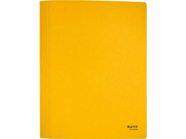 Recycle offertemap, uit karton, ft A4, geel