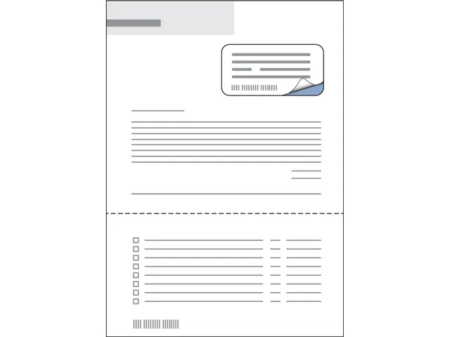 Pakbon label A4 90x45mm 100 Vel