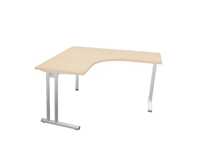 bureau in vrije vorm,HxBxD 740x1400x1400mm,vrije vorm,NE-esdoorn