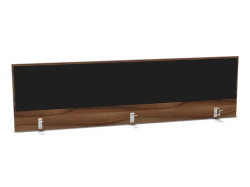 opzetpaneel bureau aanbouw achter NP-tiepolo nut BN8033-zwart 2000mm