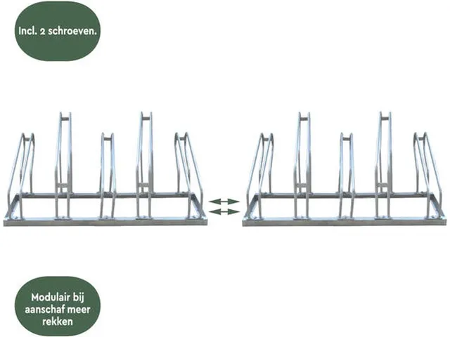 Fietsenrek Zilver 6 Fietsen BS500