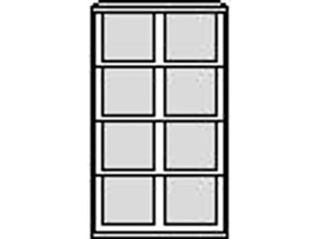 hangmappenkast,HxBxD 711x800x622mm,2hangmappenframes,twee banen