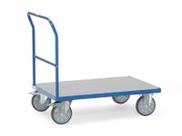 Duwbeugelwagen Met Hard Pvc Platform 600kg 1000x700mm Ral5007
