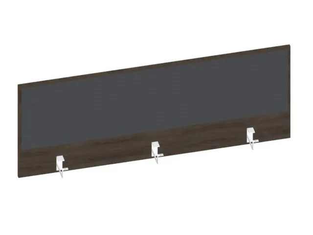 Baliepaneel Bureau Aanbouw Achter Bruin Hickory Antraciet 1400Mm