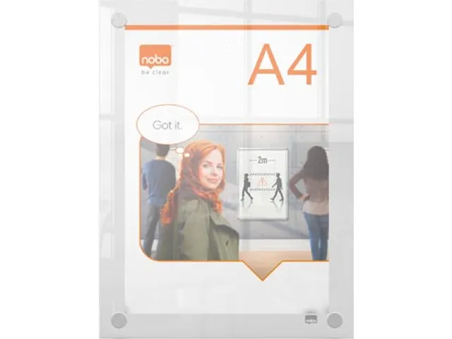 Premium Plus acryl informatiebord wandgemonteerd A4