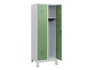 schoollocker,HxBxD 1630x600x500mm,2vak,vak B 300mm,cil.-slot,voeten - 1