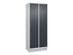 locker,HxBxD 1950x800x500mm,2vak,vak B 400mm,cil.-slot,sokkel