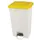 pedaalemmer,1x90l,HxBxD 820x500x412mm,romp PP wit,deksel PP geel