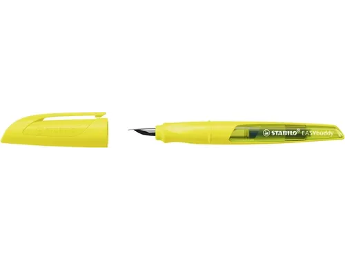 Vulpen STABILO Easybuddy M neon geel blister à 1 stuk