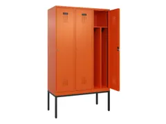 locker voor scheiding van kleding,HxBxD 2120x1200x500mm,3vak