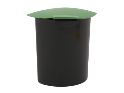 Inzet 6 Liter Met Deksel Zwart Groen
