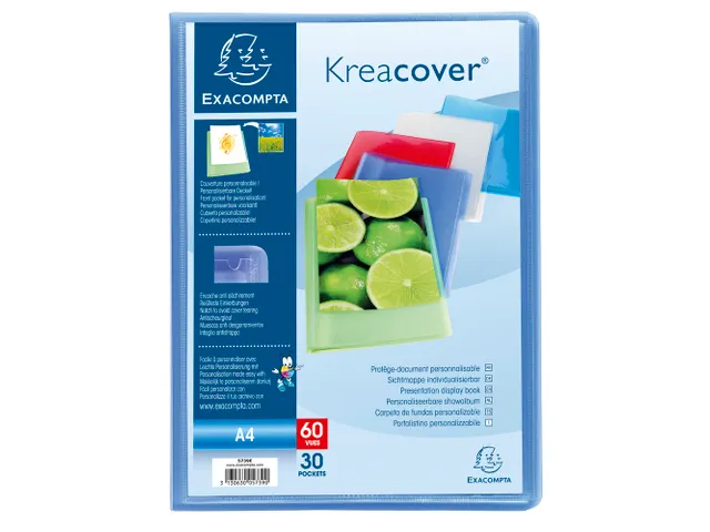 Showalbum A4 Assorti 30 Tas Halfharde Polypropyleen Kaft Kreacover