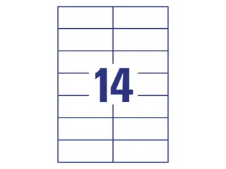Etiket Avery Zweckform 3653 105x42.3Mm wit 1400stuks - 3