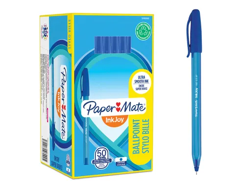 Balpen PaperMate Inkjoy 100 fijn blauw