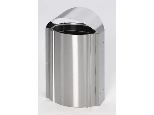 Afvalbak RVS 50 Liter HxB 800x480mm binnenbak verzinkt
