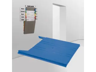 wandsorteerder,opbergvak,v. 9,HxBxD 15x240x302mm,plank(en) ABS,blauw - 3