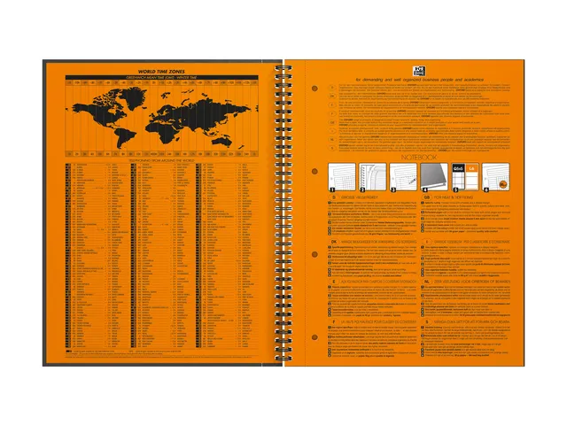 Spiraalblok Oxford International Notebook A4+ ruit 5mm