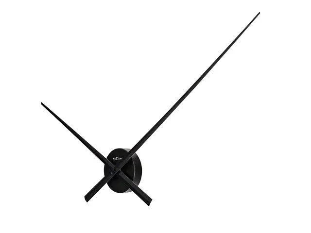 Wandklok NeXtime dia. 70cm zwart 'Hands'