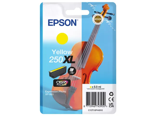 Inktcartridge Epson 250XL T16P44 geel