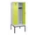 locker met bank,HxBxD 2120x800x815mm,2vak,vak B 400mm,cilinderslot