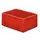 Euronorm Stapelkrat 175x400x300mm 14.5l Wanden/Bodem Gesloten Rood