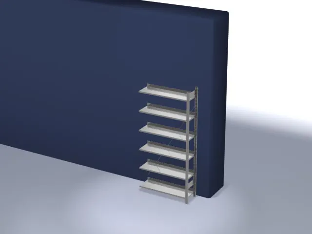 dossierstelling,aanbouwveld,HxBxD 2000x1010x335mm,vaklast 60kg