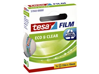 Plakband Tesa 57043 eco&clear 19mmx33m - 4