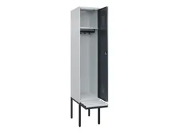 locker met bank,HxBxD 2120x400x815mm,1vak,vak B 400mm,cilinderslot