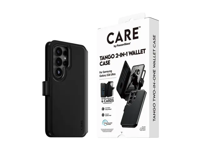 PanzerGlass CARE by Tango 2-in-1 Wallet Case w. Qi Samsung Galax