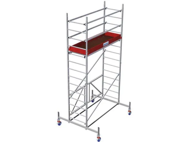 vouwsteiger,werk H 4,8m,steiger H 4m,platform BxD 2000x600mm,aluminium