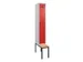locker met bank,voor scheiding van kleding,HxBxD 2120x300x815mm,1vak